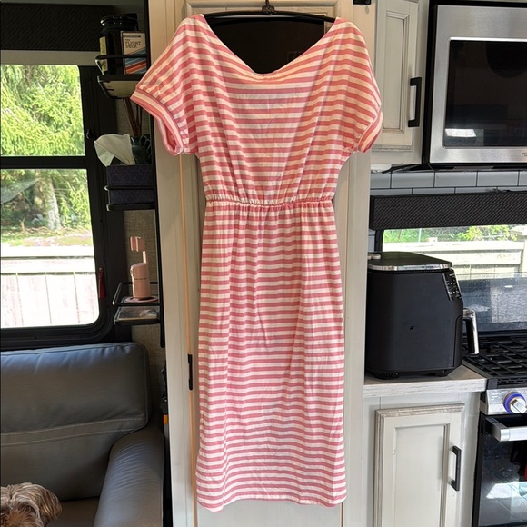 Goodnight macaroon  Pink and White Striped Dress ✨ - Picture 5 of 10